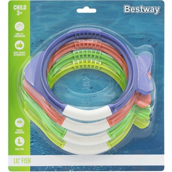 Набор игрушек для ныряния Bestway 26009 (Рыбки 4 шт в наборе) - Metoo (3)
