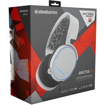 Гарнитура SteelSeries Arctis 5 (2019 Edition), проводная, подключение USB - Metoo (3)