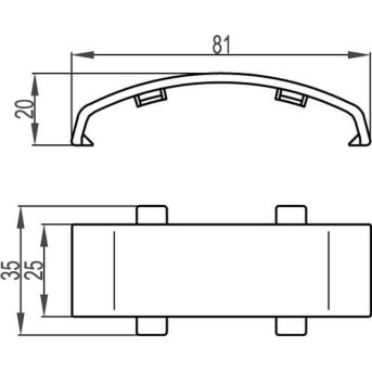 Соединение DKC 05913 для напольного канала 75х17 мм в Metoo.kz - Metoo (3)
