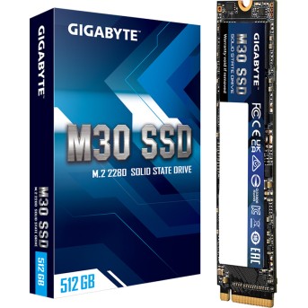 Твердотельный накопитель SSD Gigabyte M30 512GB M.1.3 NVMe PCIe 3.0x4 - Metoo (1)