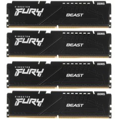 Комплект модулей памяти Kingston FURY Beast KF556C40BBK4-128 DDR5 128GB (Kit 4x32GB) 5600MHz