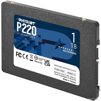 Твердотельный накопитель SSD Patriot P220 1TB SATA III - Metoo (2)