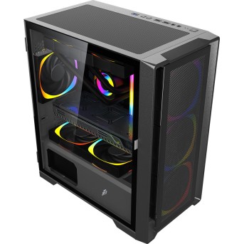 Компьютерный корпус 1STPLAYER TRILOBITE T4-BK без Б/П в Metoo.kz - Metoo (2)