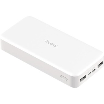 Портативное зарядное устройство Xiaomi Redmi Power Bank 20000mAh (Fast Charge) Белый - Metoo (2)