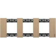 Рамка декоративная Bticino KA4802M3LM Living Now 3 поста (2+2+2 модуля) Дуб