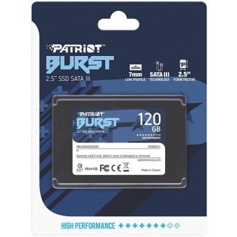 Твердотельный накопитель SSD Patriot Memory BURST ELITE PBE120GS25SSDR 120GB SATA3 2,5" - Metoo (3)