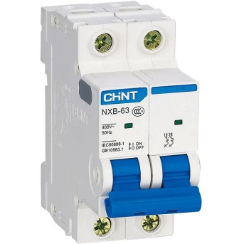Автоматический выключатель CHINT NXB-63S 2P 2A C 4,5kA - Metoo (1)