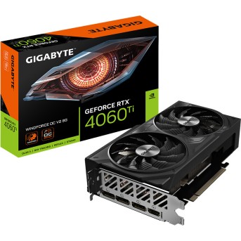 Видеокарта Gigabyte (GV-N406TWF2OCV2-8GD) RTX4060Ti WINDFORCE OC V2 8G - Metoo (3)