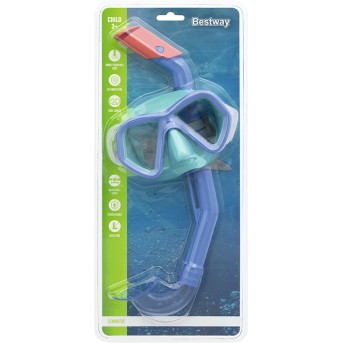 Набор для плавания Bestway 24023 в упаковке: маска, трубка - Metoo (3)