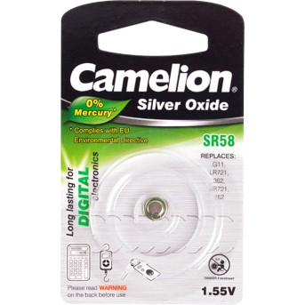 Батарейка CAMELION Silver Oxide SR58-BP1(0%Hg) - Metoo (1)