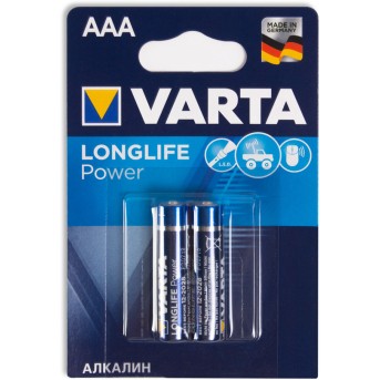 Батарейка VARTA Long Life Power Micro 1.5V - LR03/ AAA (2 шт) - Metoo (1)