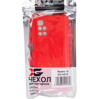 Чехол для телефона X-Game XG-HS19 для Redmi 10 Силиконовый Красный - Metoo (3)