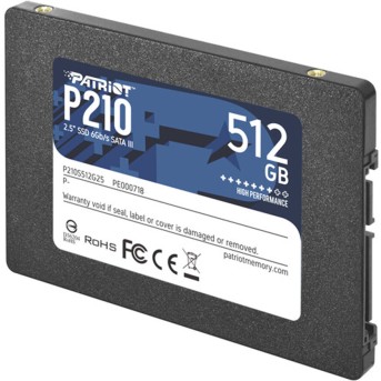 Твердотельный накопитель SSD Patriot P210 512GB SATA - Metoo (3)