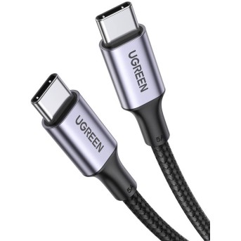 Интерфейсный кабель Ugreen US316/<wbr>70427 USB-C на USB-C 100W 1 м Чёрный - Metoo (3)