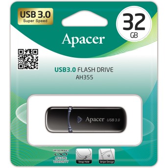 USB-накопитель Apacer AH355 32GB Чёрный в Metoo.kz - Metoo (2)