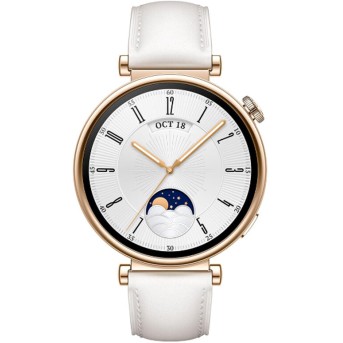 Смарт часы Huawei Watch GT 4 ARA-B19 41mm White Leather Strap - Metoo (2)