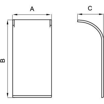 Накладка на стык профиля DKC 09509 90х50 мм в Metoo.kz - Metoo (3)