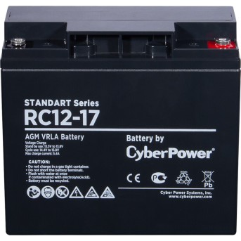 Аккумуляторная батарея CyberPower RC12-17 12В 17 Ач - Metoo (2)