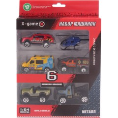 Набор машинок X-Game XGCM6J (6 машинок в уп.)