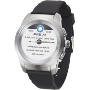 Смарт-часы MyKronoz ZeTime, Regular, Brushed Silver/Black Silicon