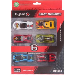 Набор машинок X-Game XGCM6D (6 машинок в уп.)