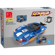 Игровой конструктор Keyixing 25621 ГОНКА (317 деталей в наборе)