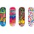 Скейтборд 43x13 с разноцветными рисунками - Metoo (3)