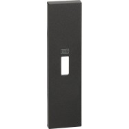 Лицевая панель Bticino KG10C Living Now USB зарядки 1 модуль черный