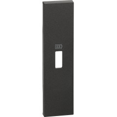 Лицевая панель Bticino KG10C Living Now USB зарядки 1 модуль черный