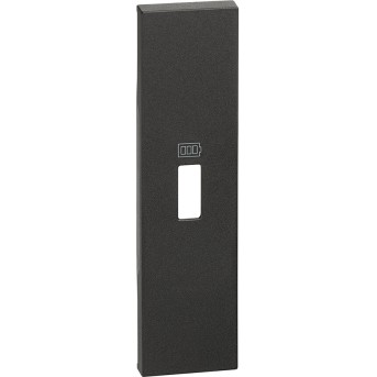 Лицевая панель Bticino KG10C Living Now USB зарядки 1 модуль черный - Metoo (1)