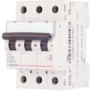 Автоматический выключатель Legrand 404058 3П С 25A TX3 6000 6kA