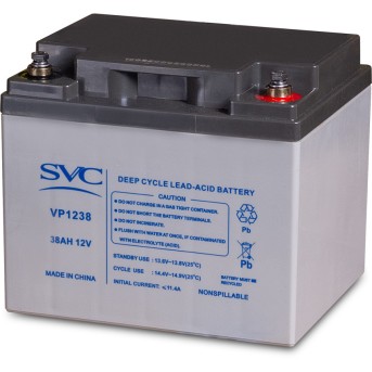 Аккумуляторная батарея SVC VP1238 12В 38 Ач (197*165*170) - Metoo (1)