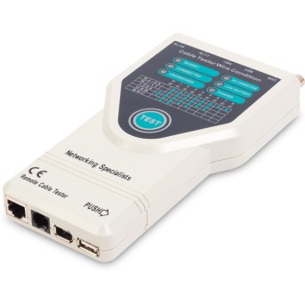 Кабельный тестер Ship G278 Для тестирования BNC RJ-45 RJ-11 USB IEE 1394 Fire Wire - Metoo (1)