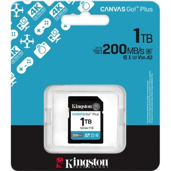 Карта памяти Kingston SDG4/<wbr>1TB Canvas Go Plus Gen4 C10 UHS-I U3 V30 1TB - Metoo (3)