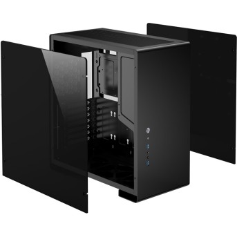Компьютерный корпус Jonsbo U5 Black без Б/<wbr>П - Metoo (3)