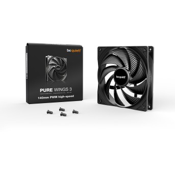 Вентилятор для компьютерного корпуса Bequiet! Pure Wings 3 140mm PWM high-speed - Metoo (3)