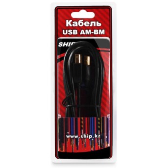 Интерфейсный кабель A-B SHIP SH7013-5B Hi-Speed USB 2.0 30В - Metoo (2)