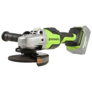 Угловая шлифовальная машина, аккумуляторная Greenworks 3200207UB, 24V, бесщеточная, c 1хАКБ 4Ач и ЗУ