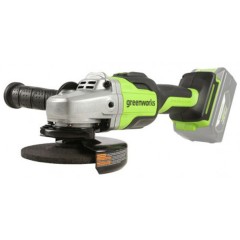 Угловая шлифовальная машина, аккумуляторная Greenworks 3200207UB, 24V, бесщеточная, c 1хАКБ 4Ач и ЗУ