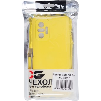 Чехол для телефона X-Game XG-HS32 для Redmi Note 10 Pro Силиконовый Жёлтый - Metoo (3)