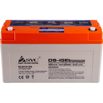 Аккумуляторная батарея SVC GLD12120 12В 120 Ач - Metoo (3)