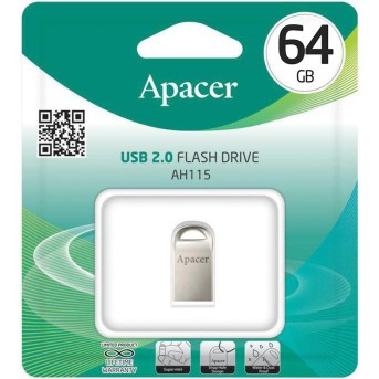 USB-накопитель Apacer AH115 32GB Серый - Metoo (1)