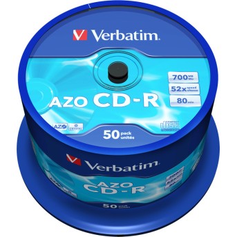 Диск CD-R Verbatim (43343) 700MB 50штук Незаписанный - Metoo (2)