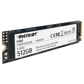 Твердотельный накопитель SSD Patriot P300 512GB M.2 NVMe PCIe 3.0x4 - Metoo (1)