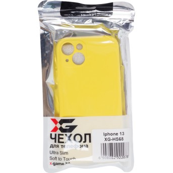 Чехол для телефона X-Game XG-HS68 для Iphone 13 Силиконовый Жёлтый - Metoo (3)