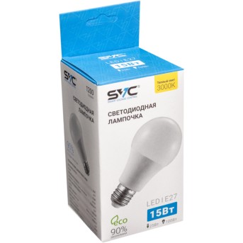 Эл. лампа светодиодная SVC LED A70-15W-E27-3000K, Тёплый - Metoo (2)