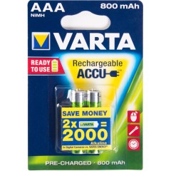 Аккумулятор VARTA R2U Micro 1.2V - HR03/ AAA (2 шт)