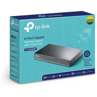Коммутатор TP-Link TL-SG1008P - Metoo (3)