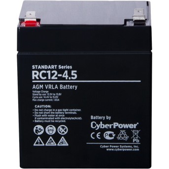Аккумуляторная батарея CyberPower RC12-4.5 12В 4.5 Ач - Metoo (2)