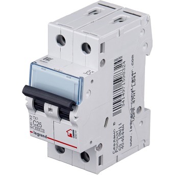 Автоматический выключатель Legrand 404044 2П C 25A TX3 6000/<wbr>6kA - Metoo (1)